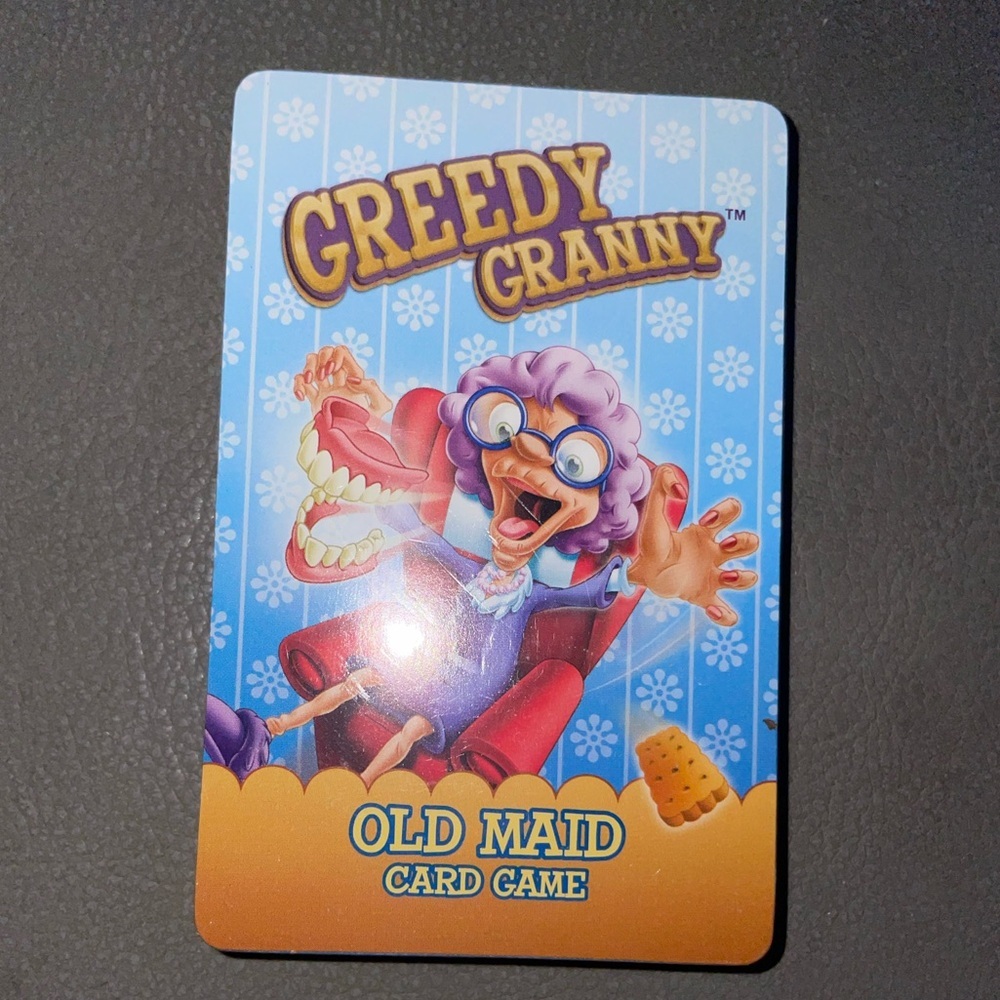 New  Granny Old Maid Card Game - Blue and Orange
